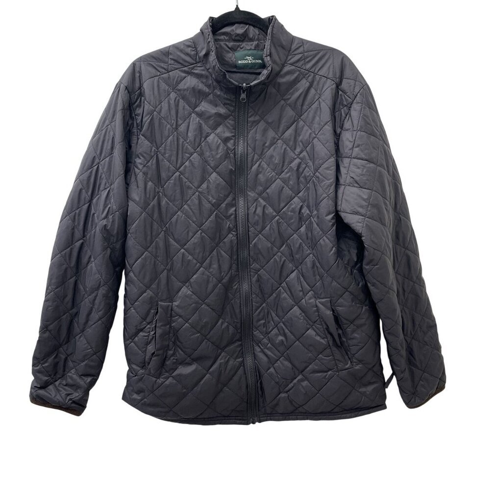 Rodd & Gunn Mens Quilted Black Jacket Size M/L‎ Lightweight Outerwear Zip